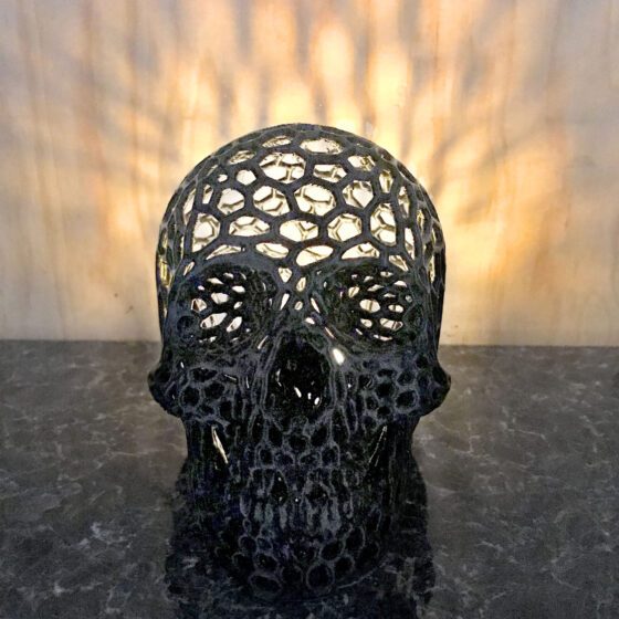 voronoi skull gothic gift