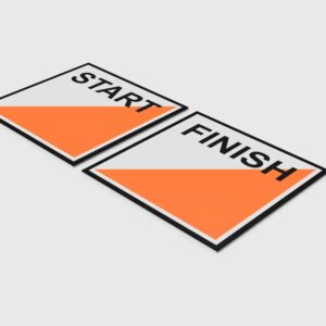 Orienteering Tiles - Start and finish markers